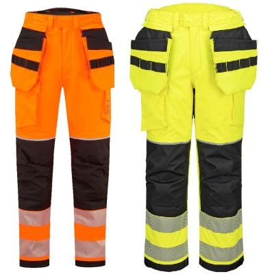 Pantaloni da Lavoro Portwest Alta Visibilit� FR427 Ignifugo Multitasche Anticalore Antistatico Impermeabile