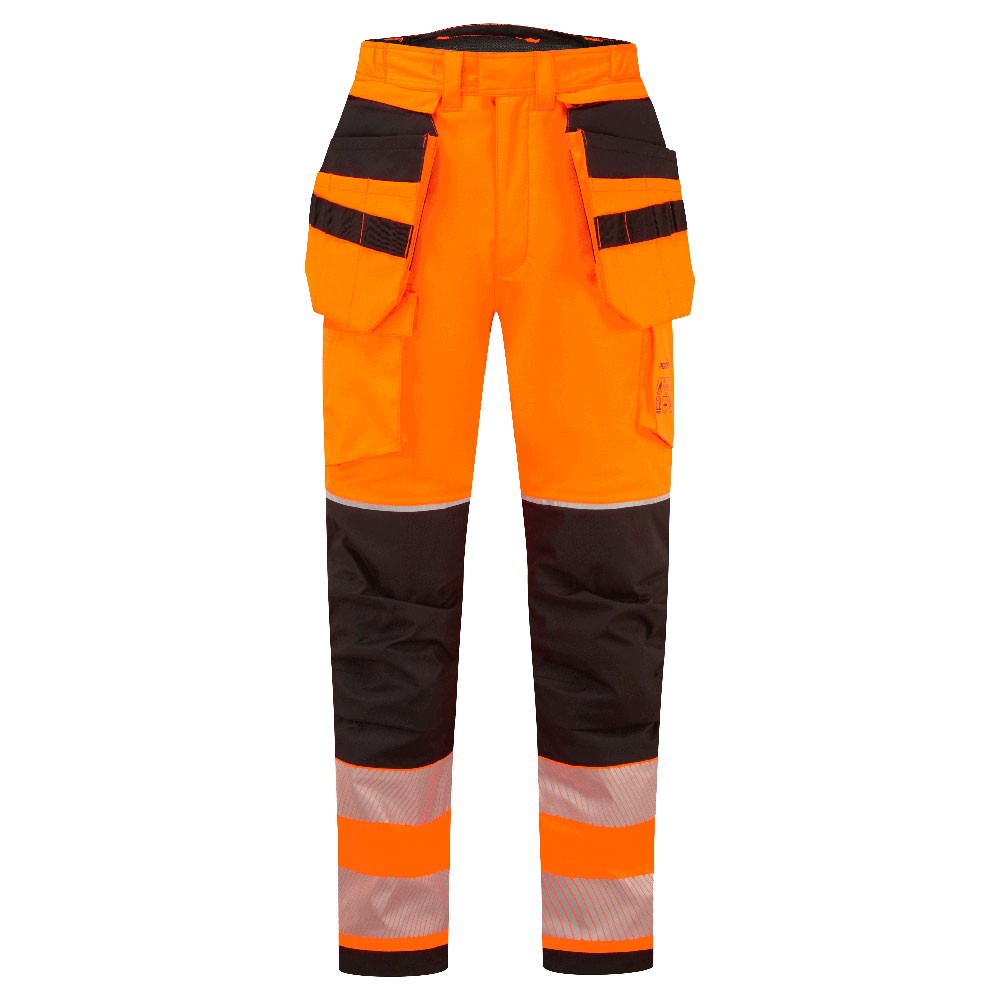 Pantaloni da Lavoro Portwest Alta Visibilit� FR427 Ignifugo Multitasche Anticalore Antistatico Impermeabile
