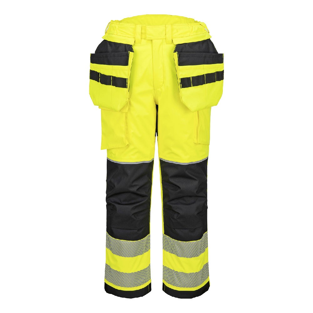 Pantaloni da Lavoro Portwest Alta Visibilit� FR427 Ignifugo Multitasche Anticalore Antistatico Impermeabile