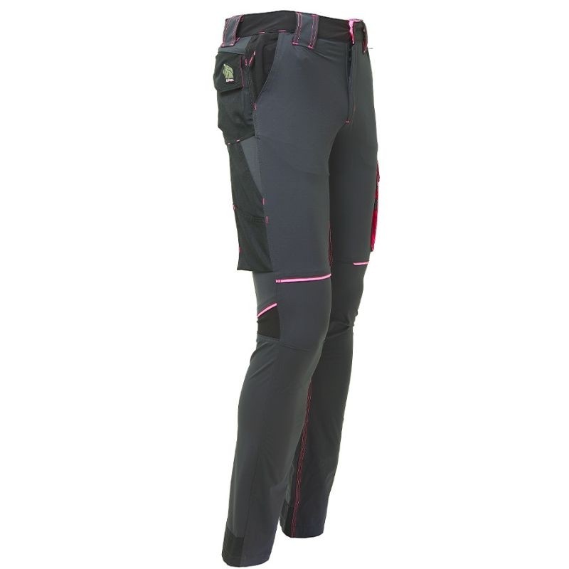 Pantaloni da Lavoro Stretch Elasticizzati Multitasche U-Power World Donna