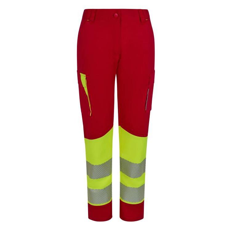 Pantaloni da Lavoro Velilla Alta Visibilit� Multitasche Stretch Bicolore 303032S