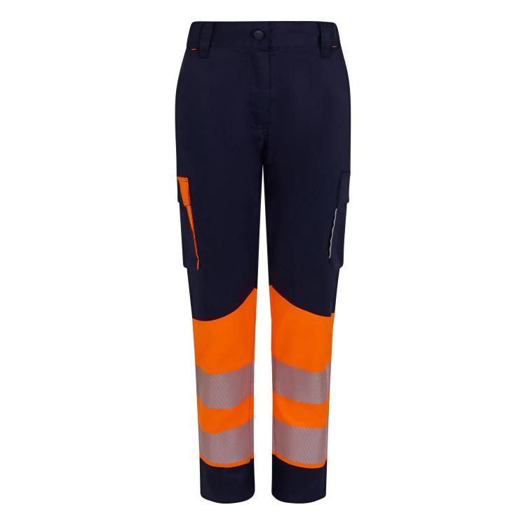 Pantaloni da Lavoro Velilla Alta Visibilit� Multitasche Stretch Bicolore 303032S