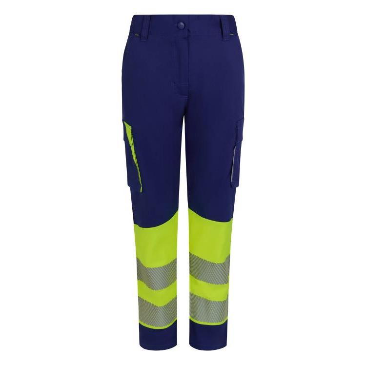 Pantaloni da Lavoro Velilla Alta Visibilit� Multitasche Stretch Bicolore 303032S