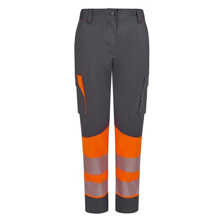 Pantaloni da Lavoro Velilla Alta Visibilit� Multitasche Stretch Bicolore 303032S