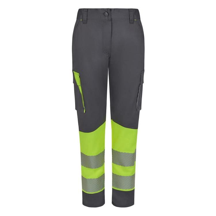 Pantaloni da Lavoro Velilla Alta Visibilit� Multitasche Stretch Bicolore 303032SW Donna