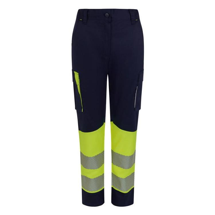 Pantaloni da Lavoro Velilla Alta Visibilit� Multitasche Stretch Bicolore 303032SW Donna