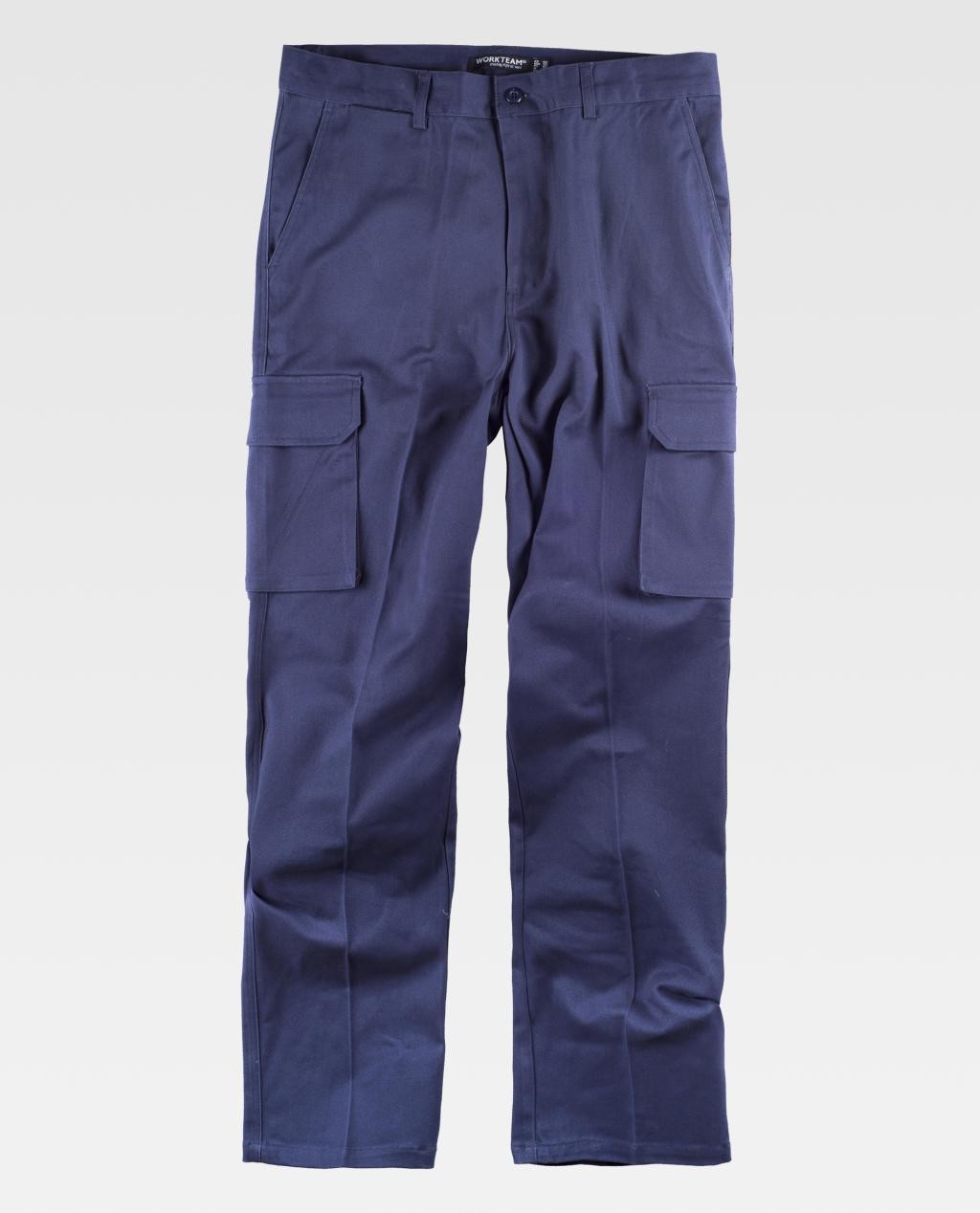 Pantaloni da Lavoro Workteam Retto Multitasche B1421