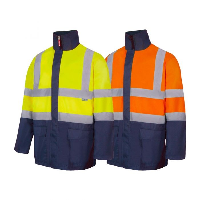 Parka bicolore 4 in 1 da Lavoro Alta Visibilit� Multitasche Velilla 306003
