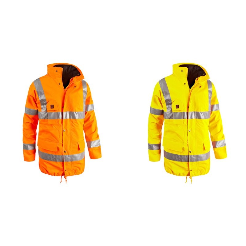 Parka da Lavoro Alta Visibilit� Multitasche Impermeabile Sottozero Parka 2300