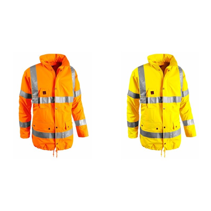 Parka da Lavoro Alta Visibilit� Multitasche Impermeabile Sottozero Stop 2299