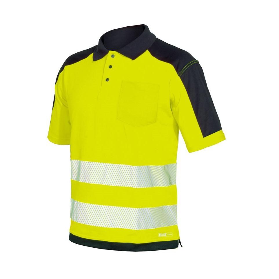 Polo Alta Visibilit� con bande segmentate termosaldate Issa Line HV 08190N