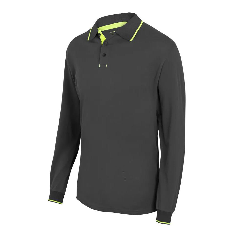 Polo bicolore manica lunga da Lavoro Velilla 105515