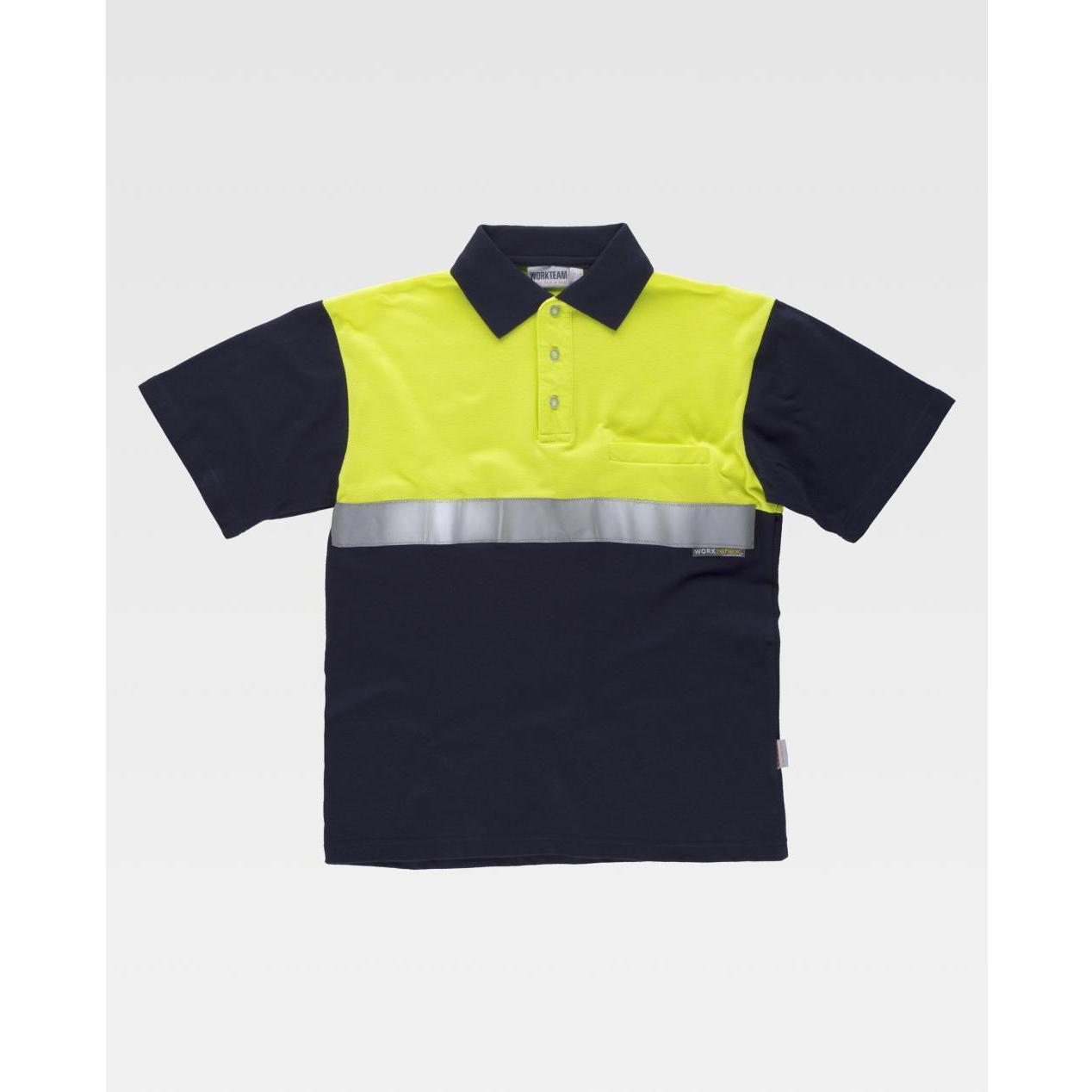Polo da Lavoro 100% Cotone Alta Visibilit� C3841 - Workteam