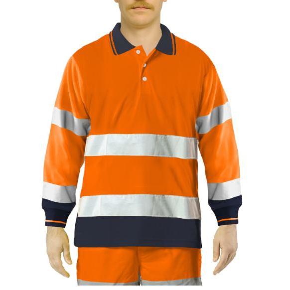 Polo Da Lavoro Alta Visibilit� Issa Line Bicolor Hi Vis 8587N