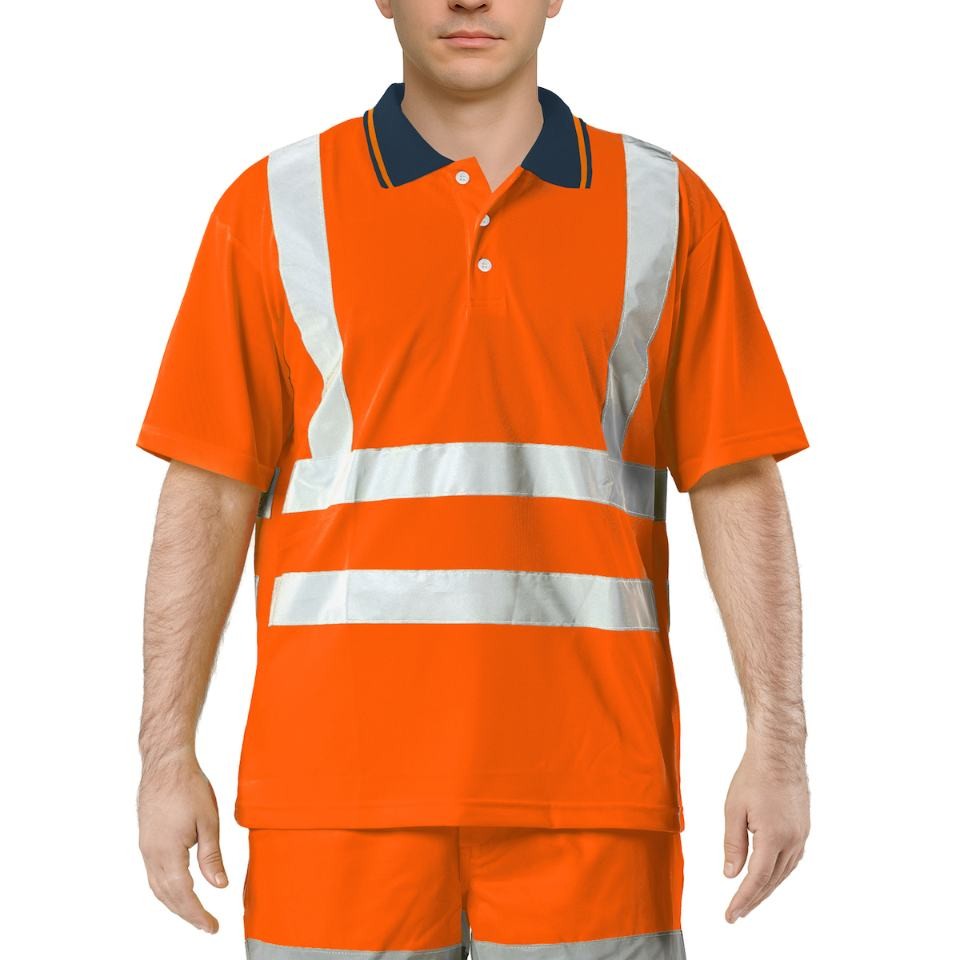 Polo Da Lavoro Alta Visibilit� Issa Line Hi Vis 08184NPL