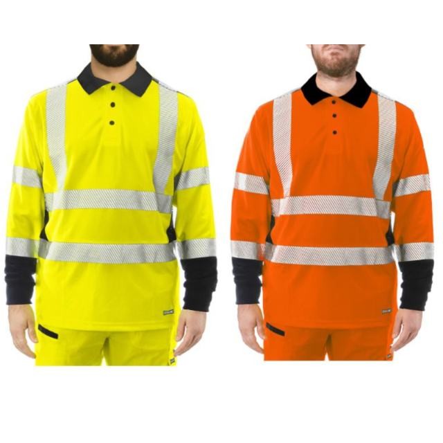 Polo Da Lavoro Alta Visibilit� Issa Line Raylong Hi Vis 8195