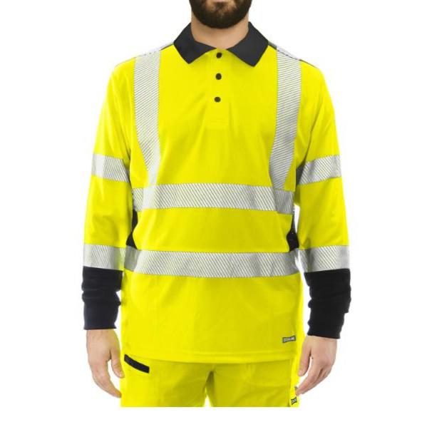 Polo Da Lavoro Alta Visibilit� Issa Line Raylong Hi Vis 8195