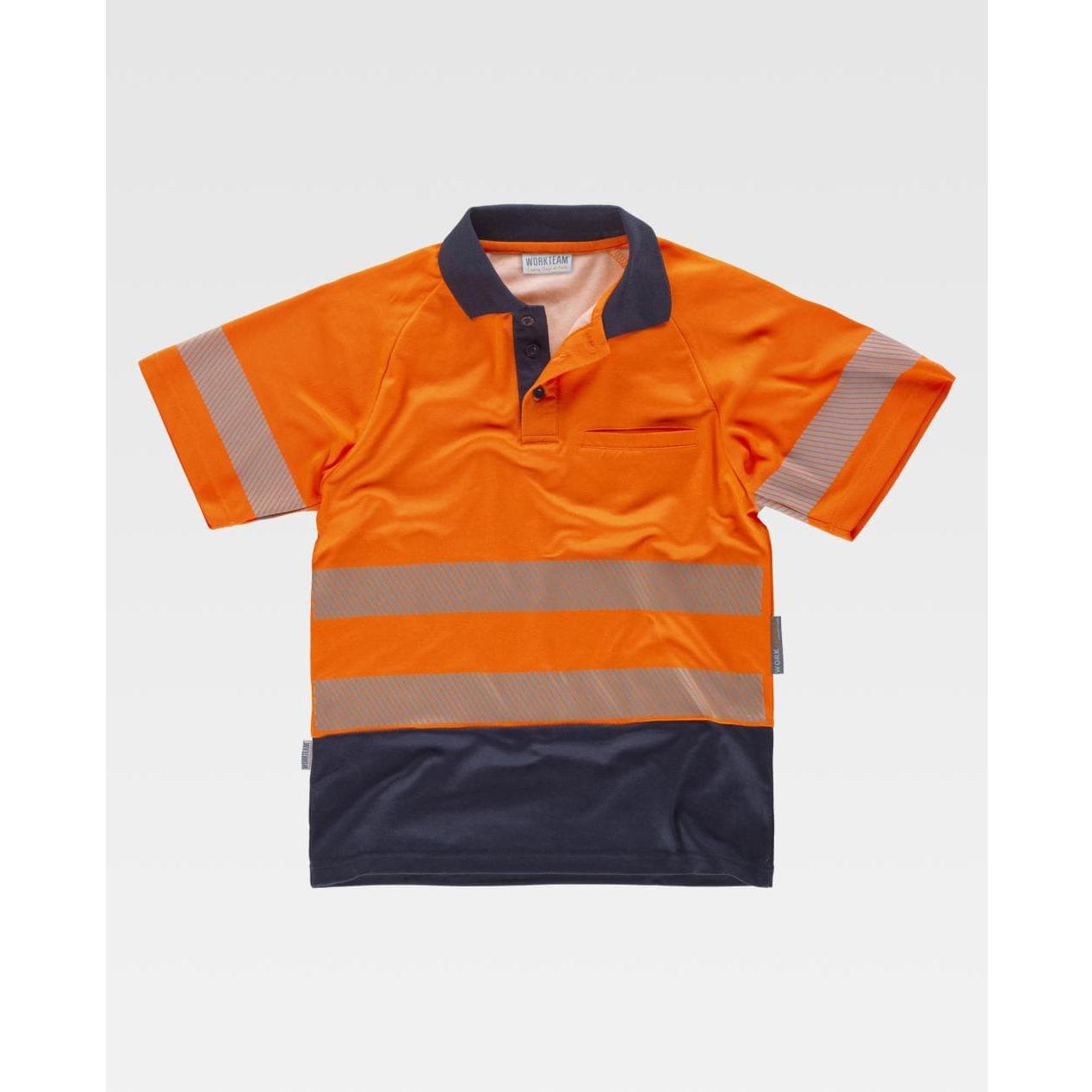 Polo da Lavoro Combinata Alta Visibilit� C3895 - Workteam