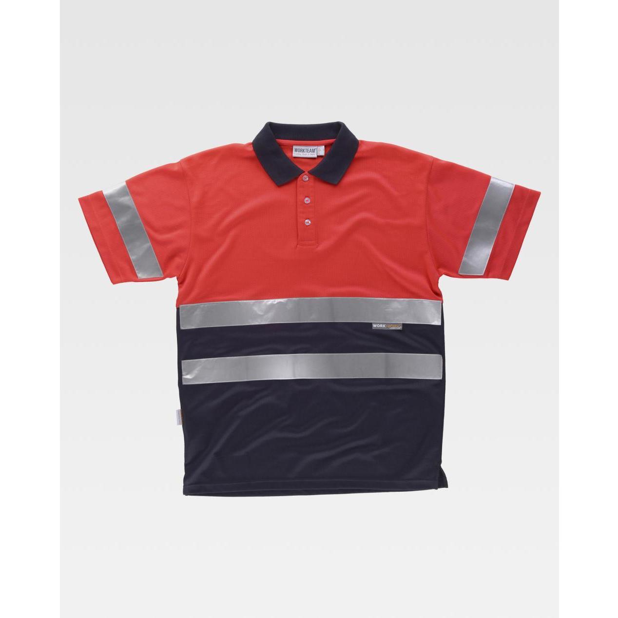 Polo da Lavoro Combinata Alta Visibilit� Manica Corta C3867 - Workteam