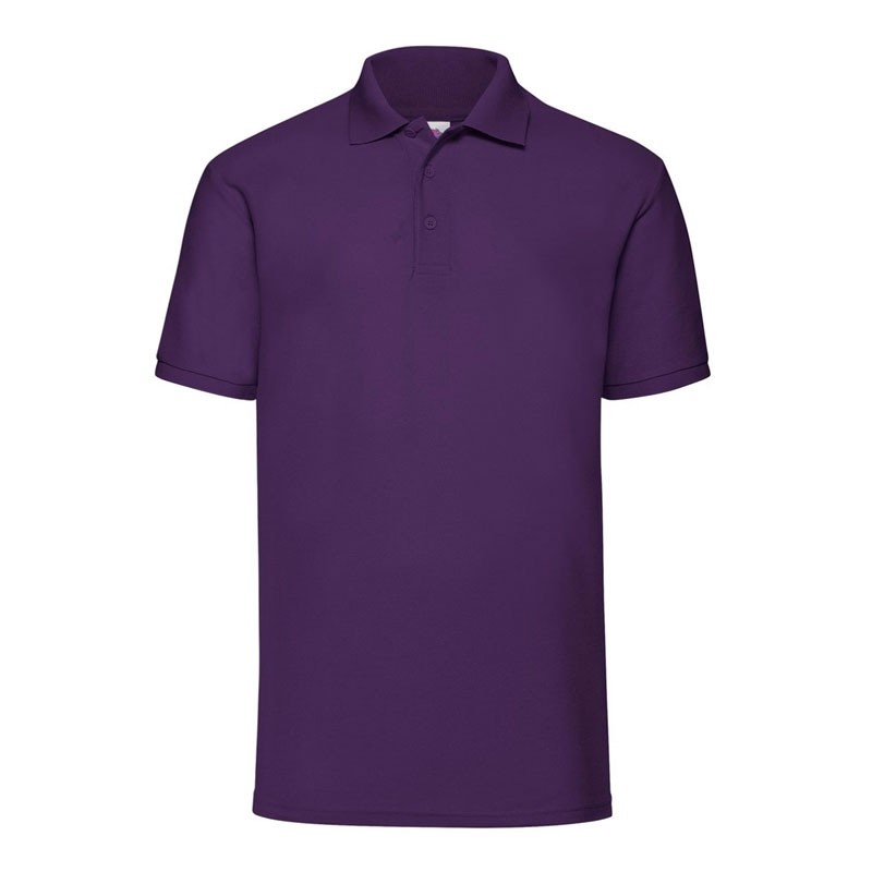 Polo da Lavoro Fruit of The Loom a Manica Corta e Cuciture Laterali FR634020