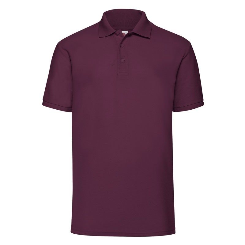 Polo da Lavoro Fruit of The Loom a Manica Corta e Cuciture Laterali FR634020