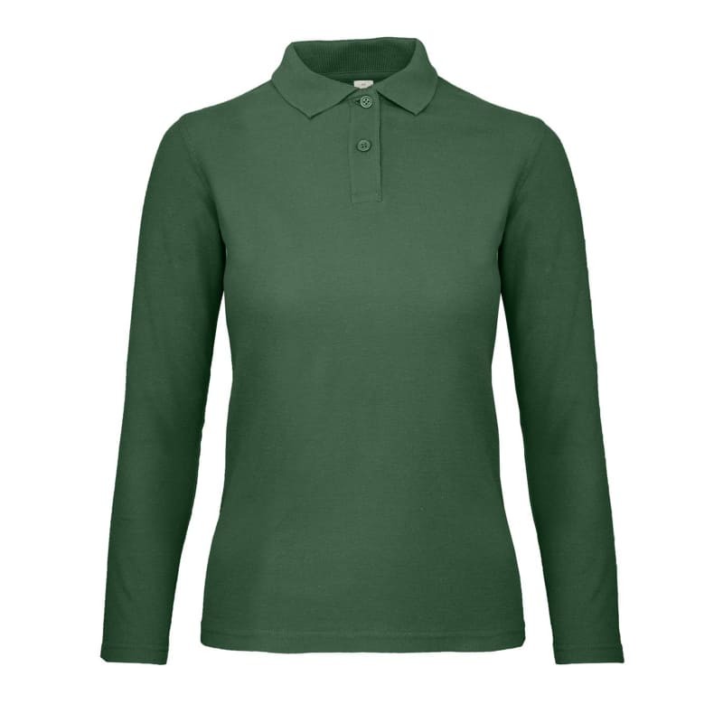 Polo Da Lavoro ID.001 LSL da Donna Manica Lunga B&C Collection - BCPWI13