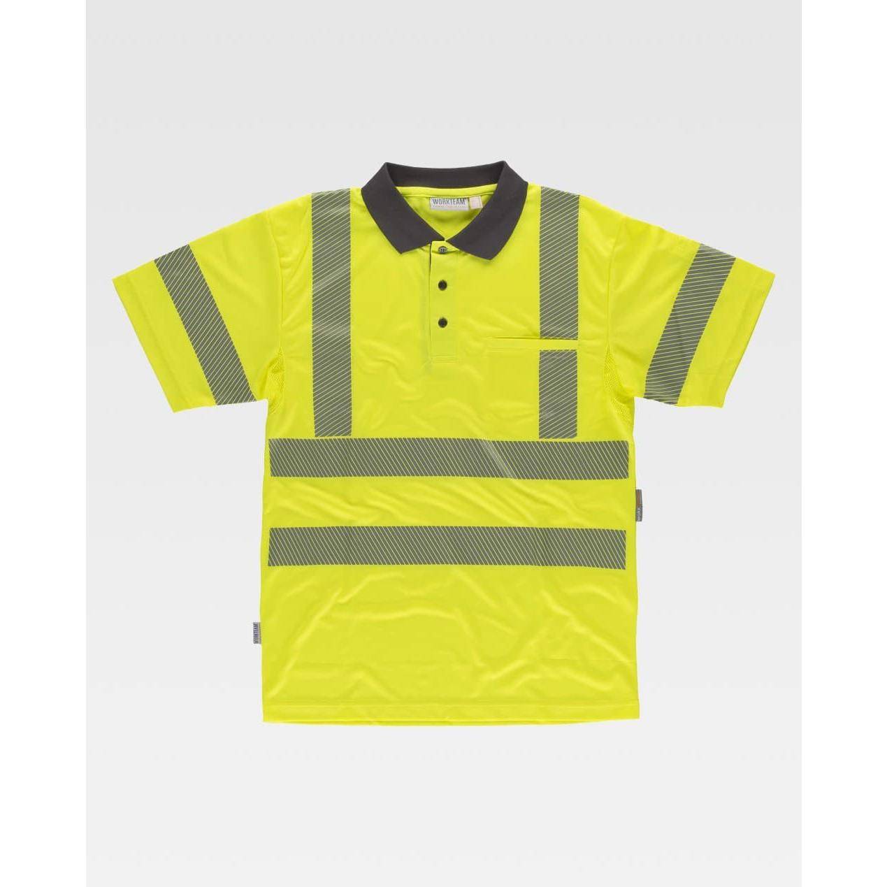 Polo da Lavoro Manica Corta Alta Visibilit� C3882 - Workteam