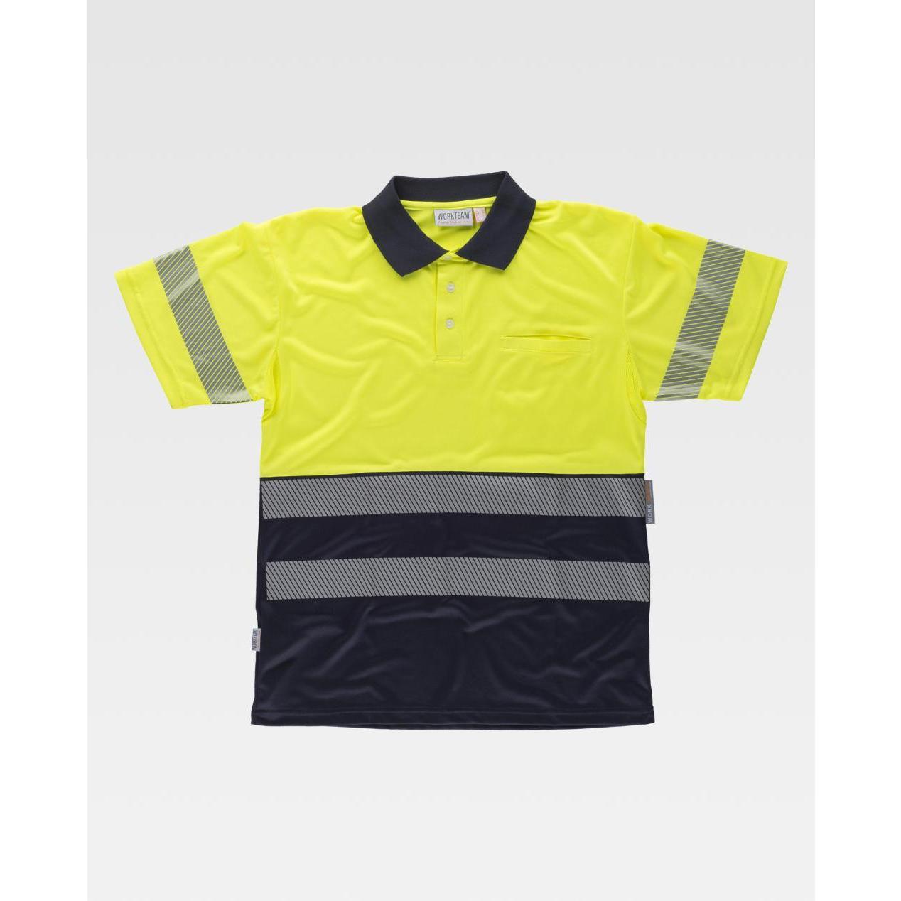 Polo da Lavoro Manica Corta Alta Visibilit� C3890 - Workteam