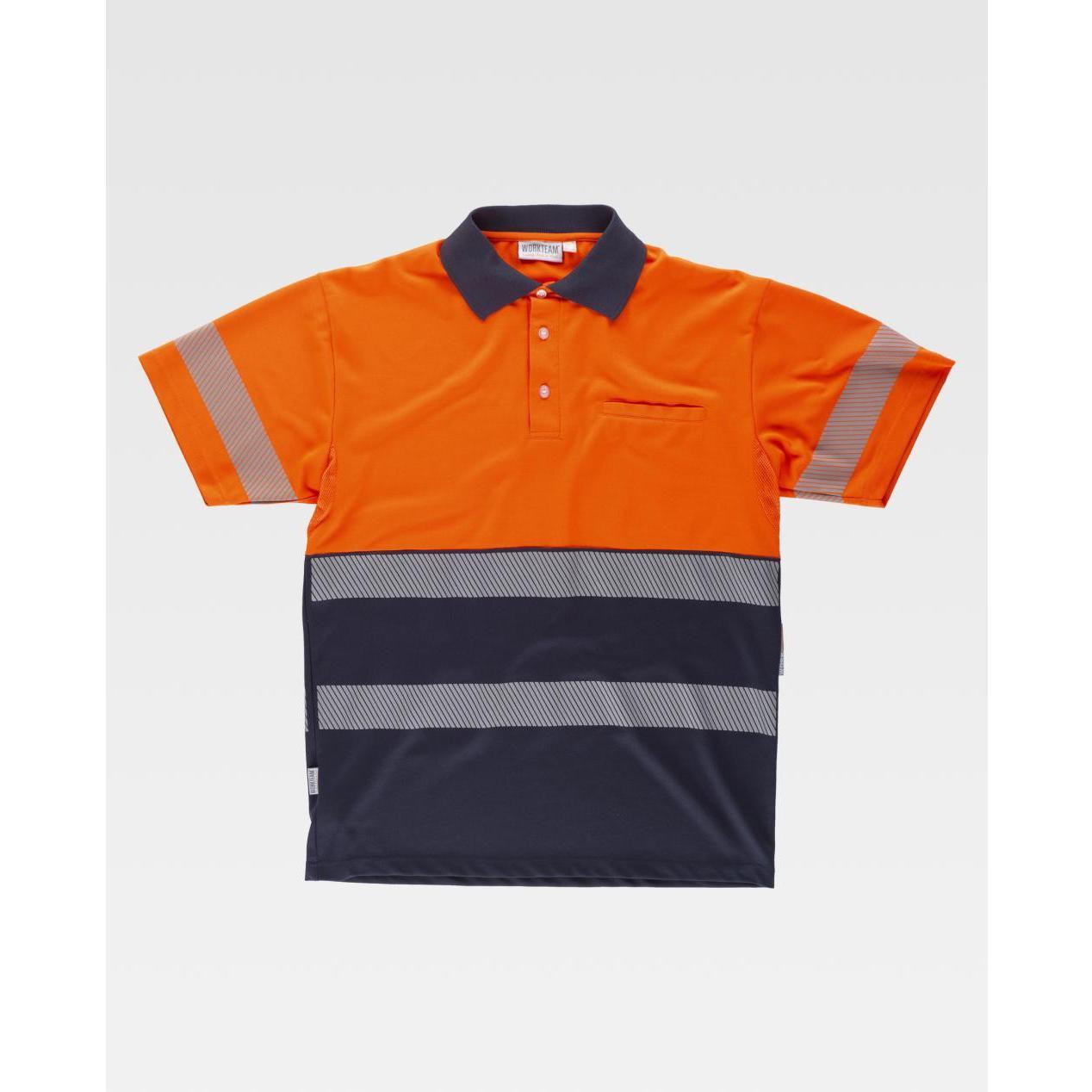 Polo da Lavoro Manica Corta Alta Visibilit� C3890 - Workteam