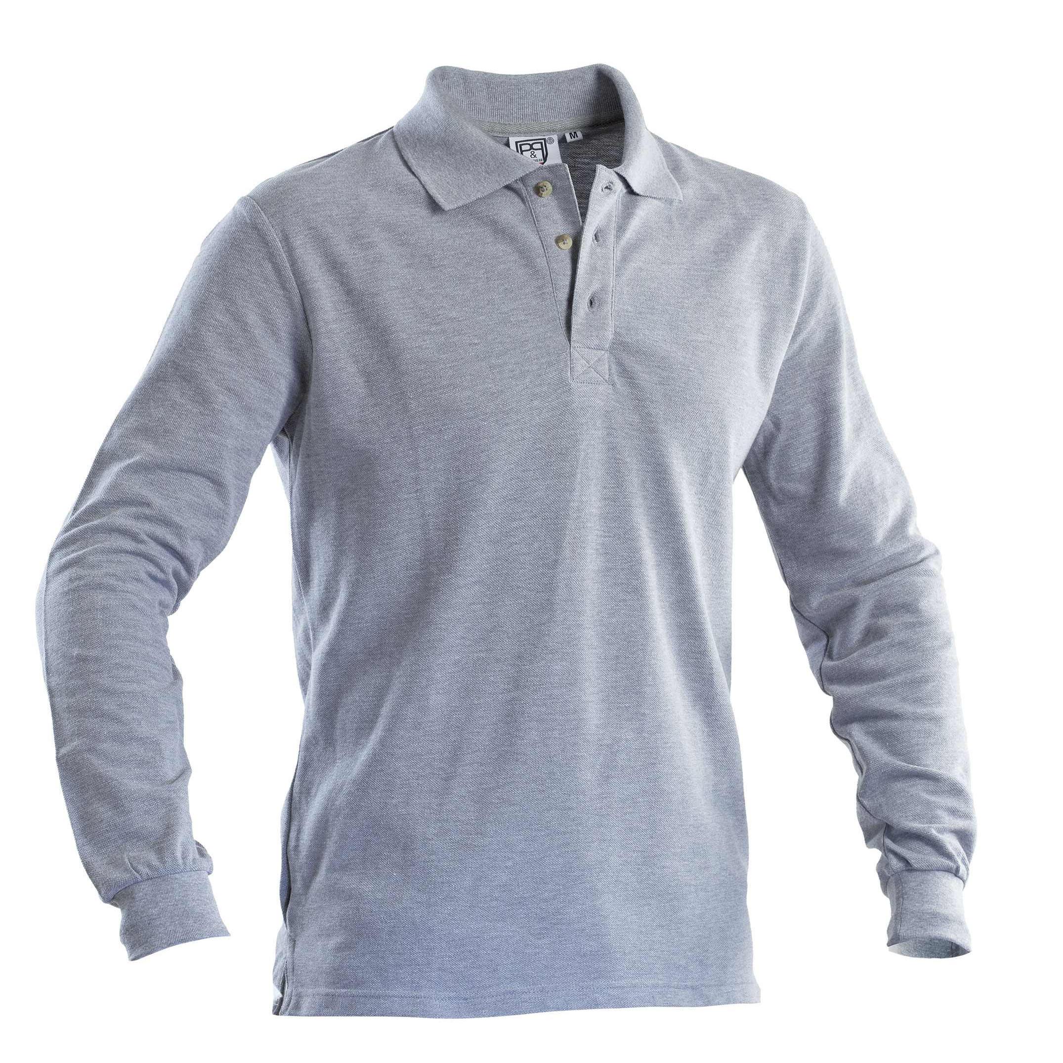 Polo da lavoro manica lunga 100% cotone pettinato P&P Loyal STP35 102