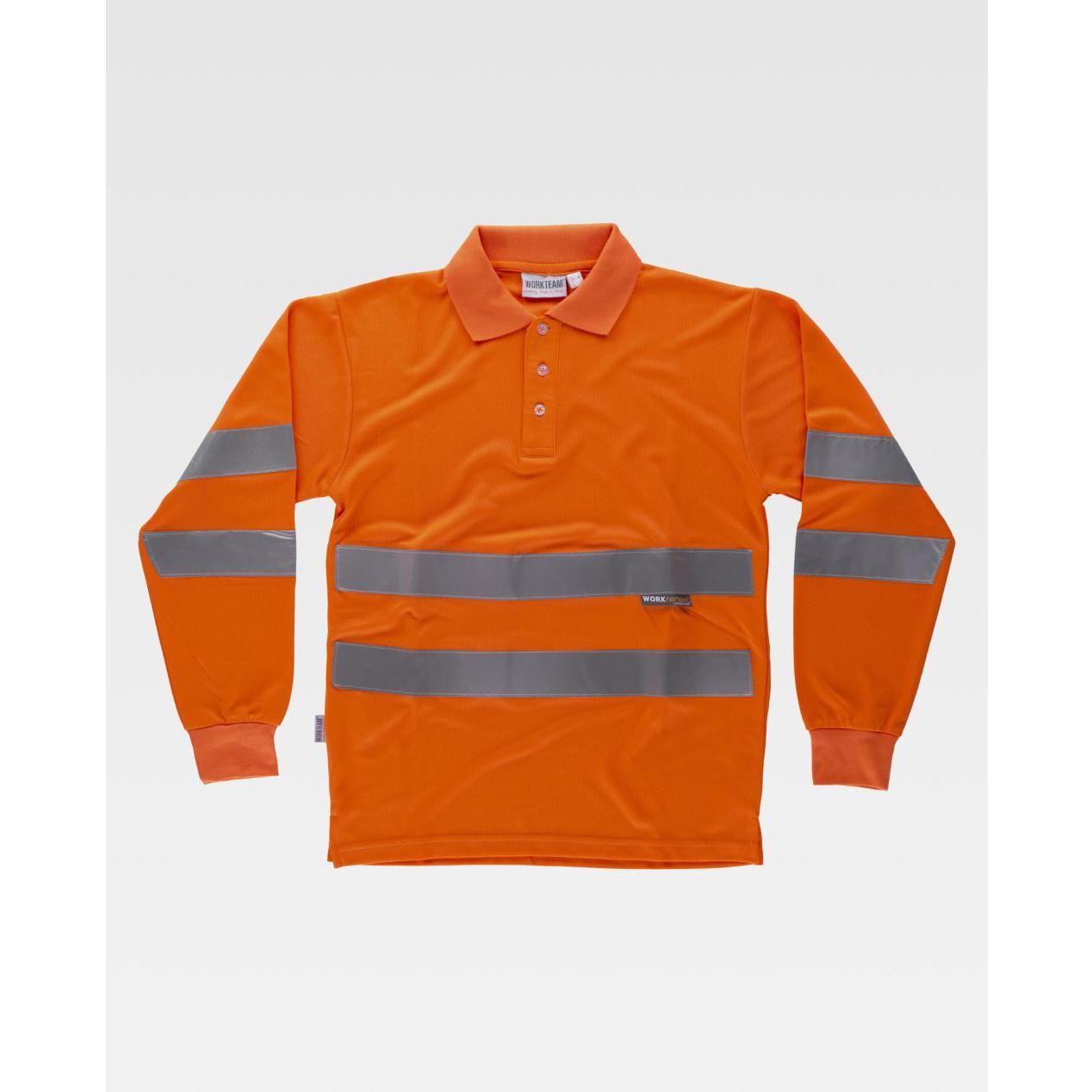 Polo da Lavoro Manica Lunga Alta Visibilit� C3833 - Workteam