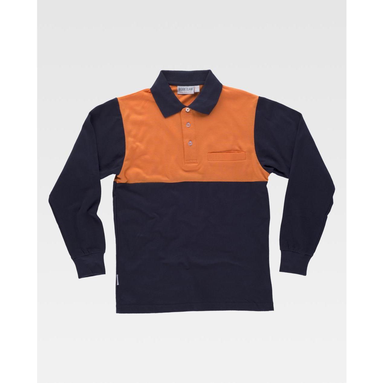 Polo da Lavoro Manica Lunga Alta Visibilit� C3842 - Workteam