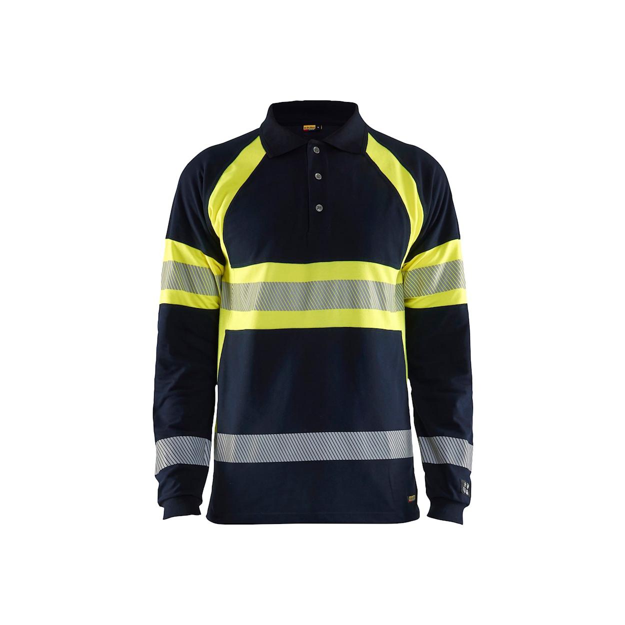 Polo da Lavoro manica lunga Blaklader alta visibilit� multinorma ignifugo antistatico 343817418933L