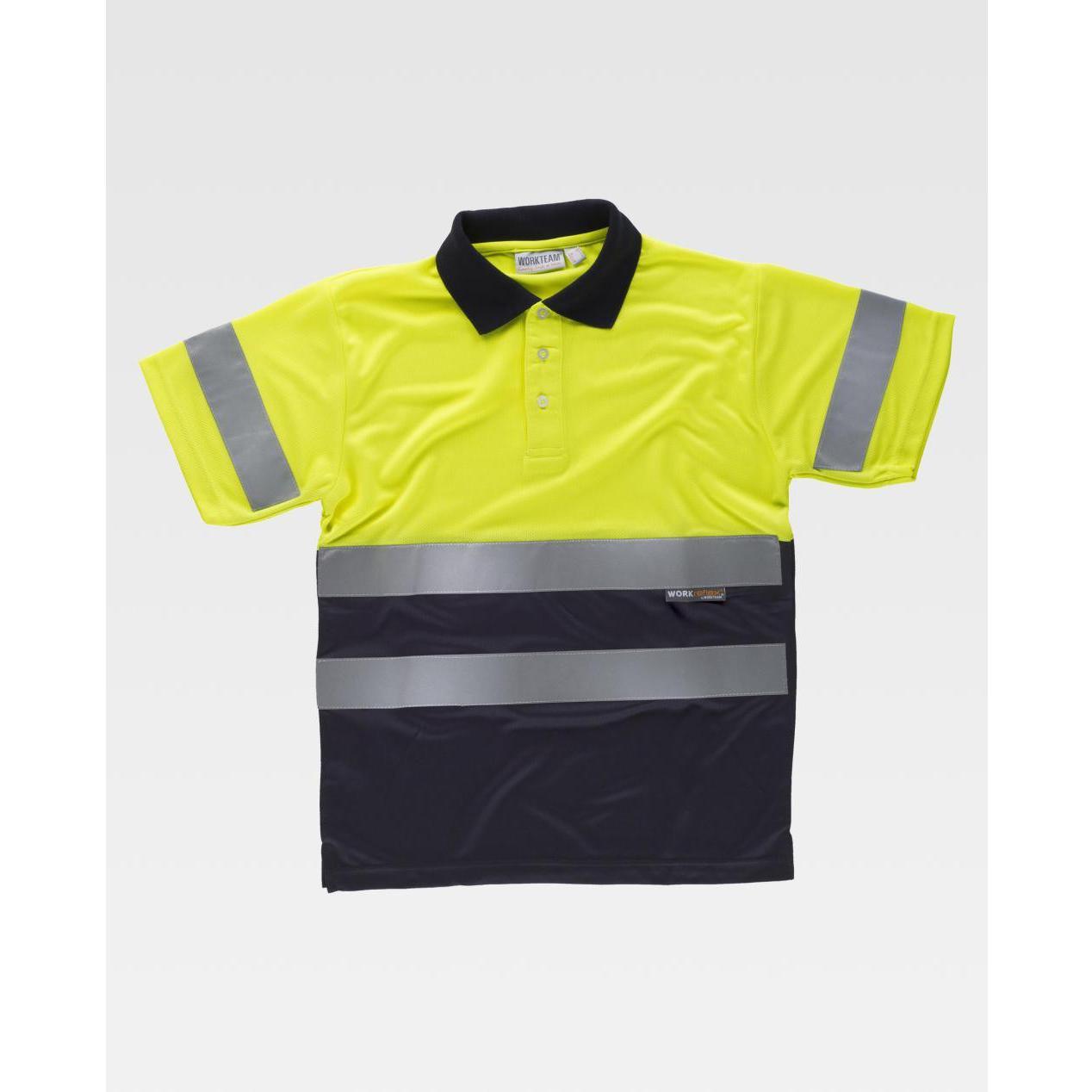 Polo da Lavoro Workteam Manica Corta Alta Visibilit� C3860