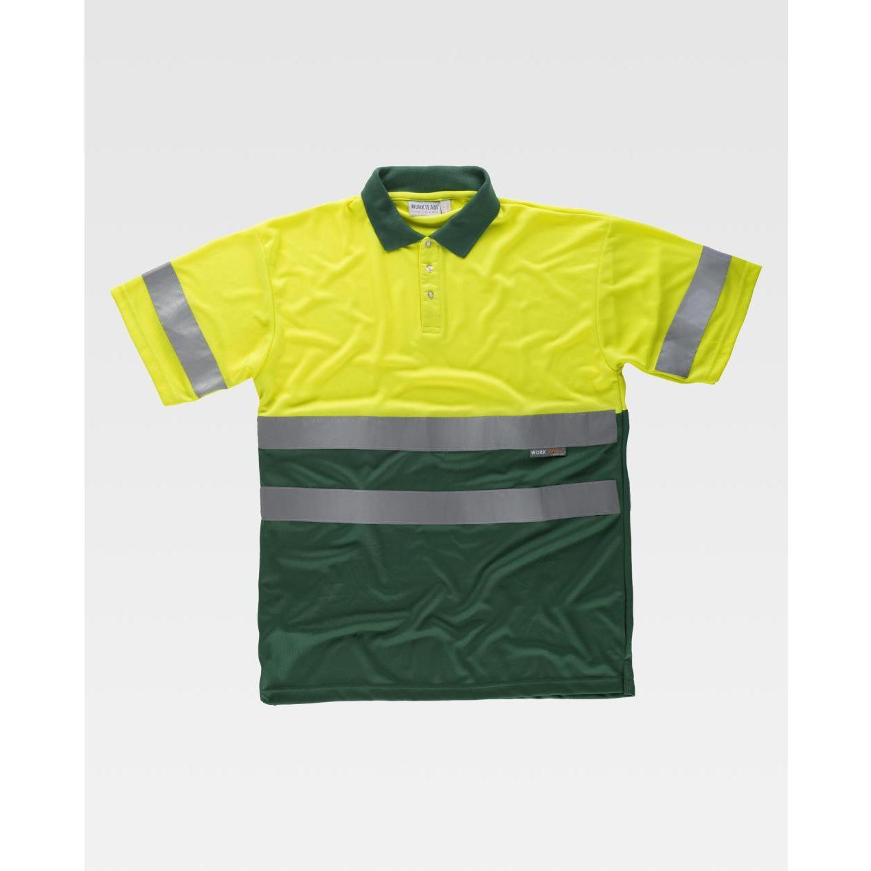 Polo da Lavoro Workteam Manica Corta Alta Visibilit� C3860