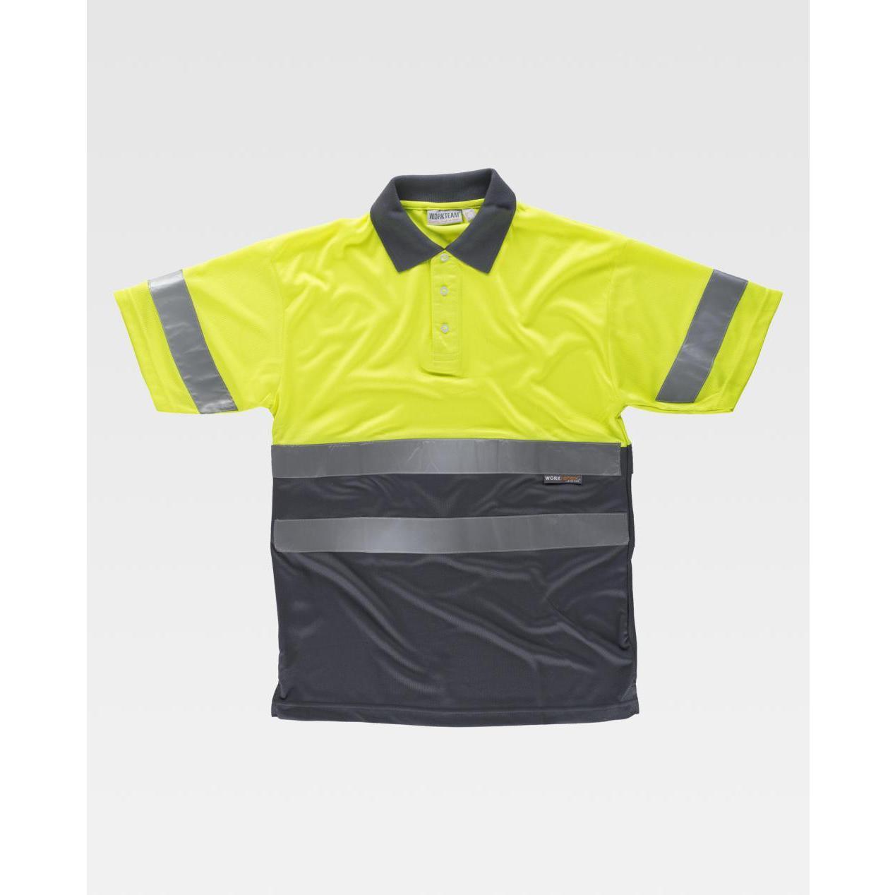 Polo da Lavoro Workteam Manica Corta Alta Visibilit� C3860