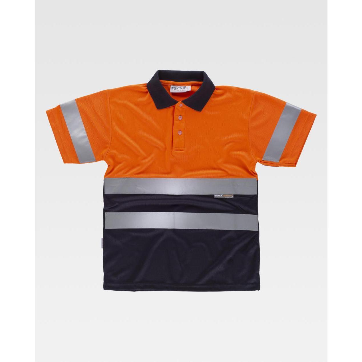 Polo da Lavoro Workteam Manica Corta Alta Visibilit� C3860