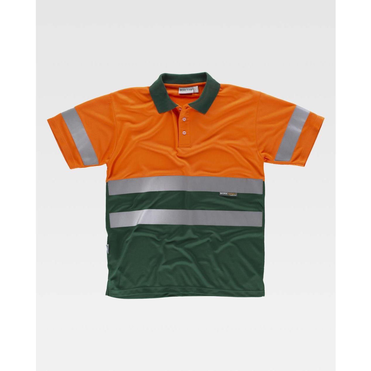 Polo da Lavoro Workteam Manica Corta Alta Visibilit� C3860