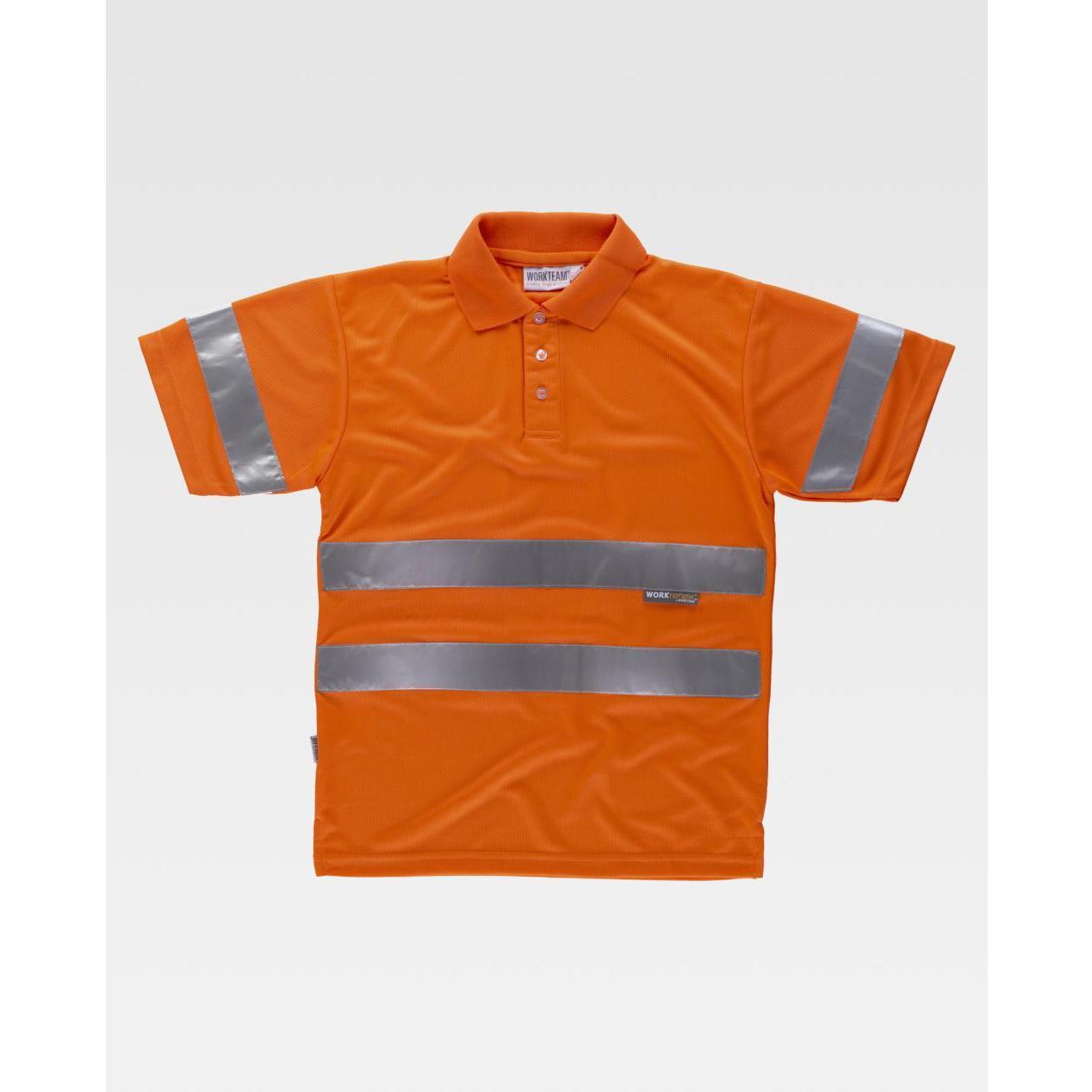 Polo da Lavoro Workteam Manica Corta Alta Visibilit� C3880