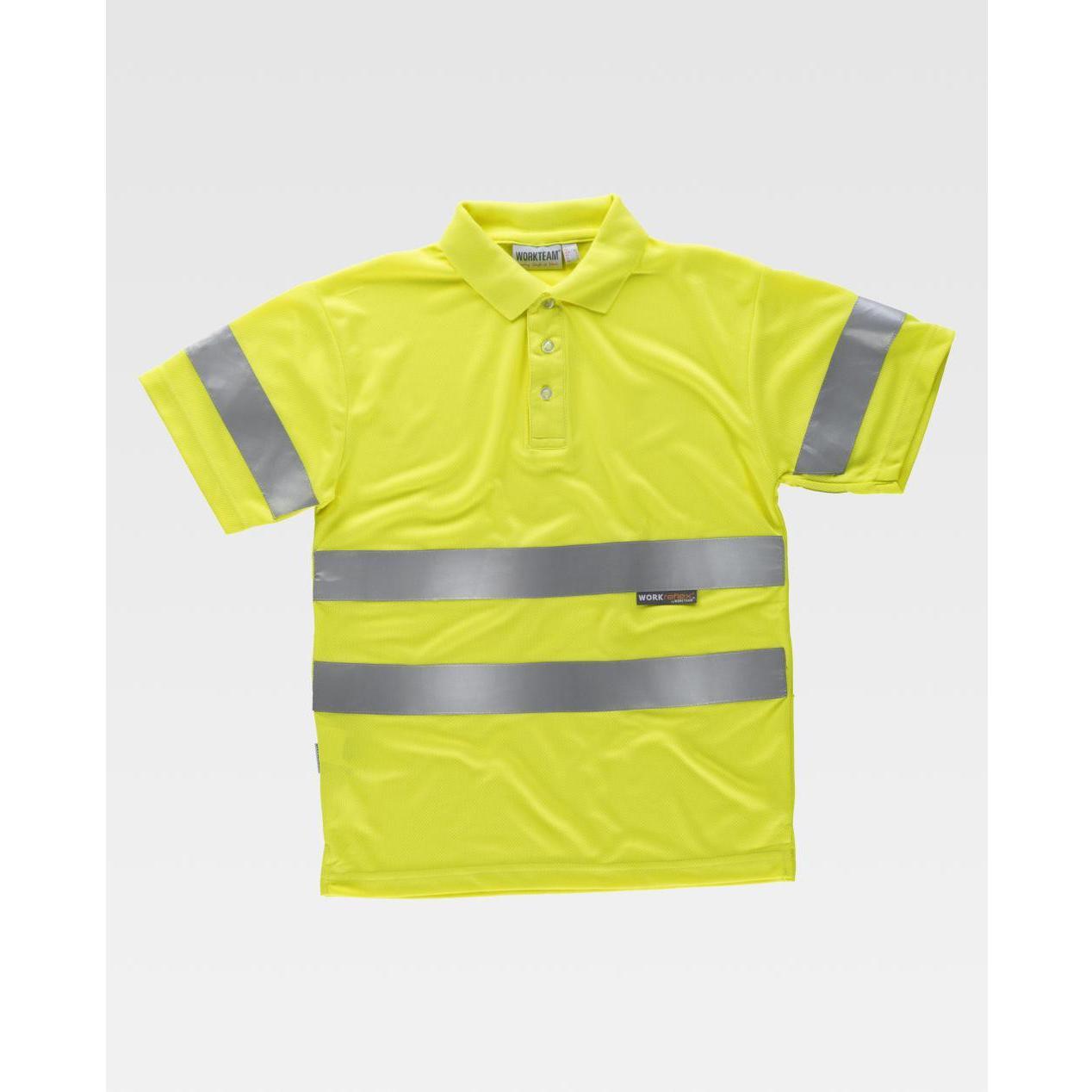 Polo da Lavoro Workteam Manica Corta Alta Visibilit� C3880