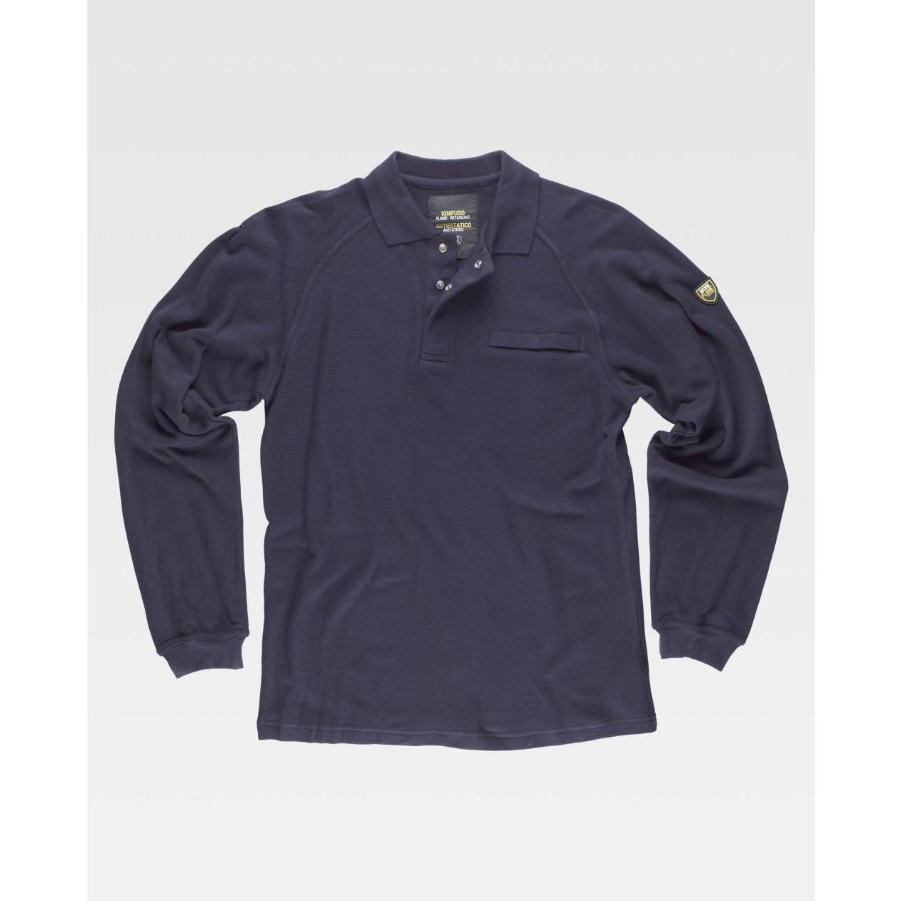 Polo da Lavoro Workteam Manica Lunga Ignifuga Antistatica S6598