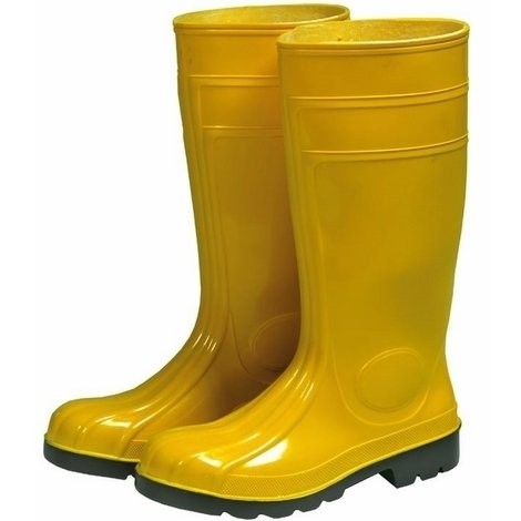 PVC - Stivale antinfortunistico - S5 Puntale + Lamina. Giallo.
