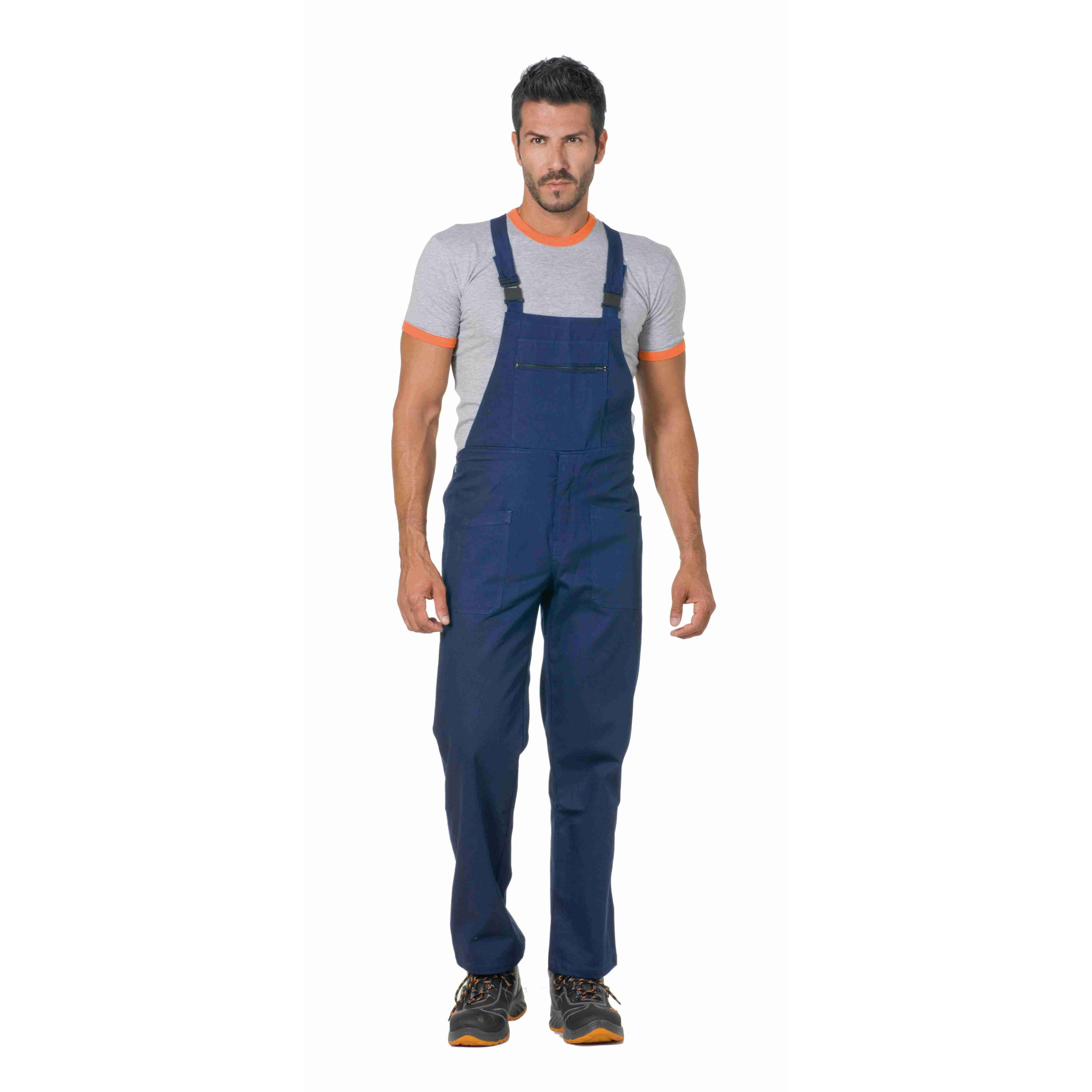 Salopette da Lavoro Multitasche 100% cotone Logica 9035BLU-L