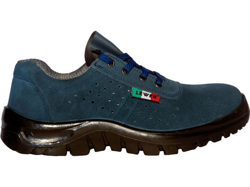 Lewer Scarpe Antinfortunistiche Nizza Skill S3 - Made In Italy, Taglia 42, Colore Nero/Verde