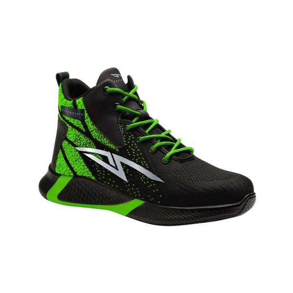 Scarpe Antinfortunistiche Alte Metalfree Technosafe Neon Safety High S3 SR ESD