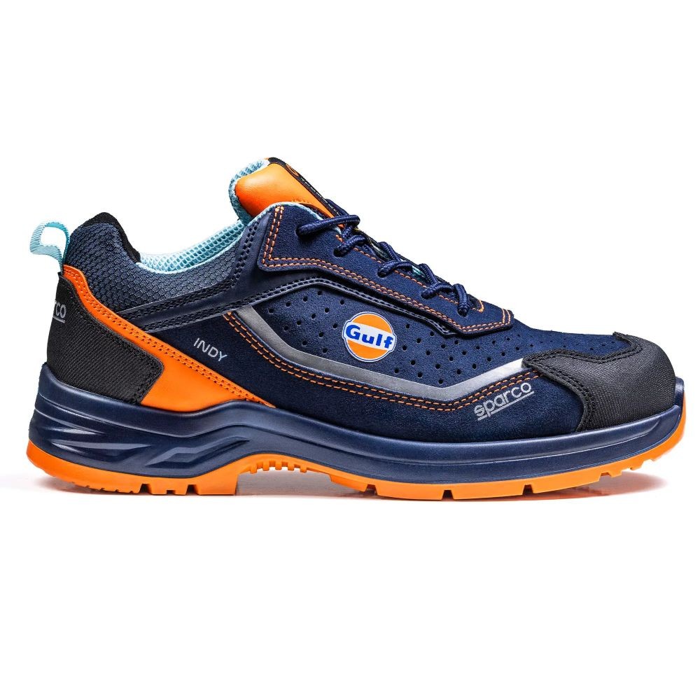 Scarpe Antinfortunistiche Basse Metalfree Sparco Indy Gulf Meteor S1PS SR FO ESD LG 07538GU-BMAF