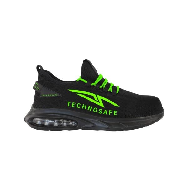 Scarpe Antinfortunistiche Basse Metalfree Technosafe Neon Dark Mode S1PL FO SR ESD
