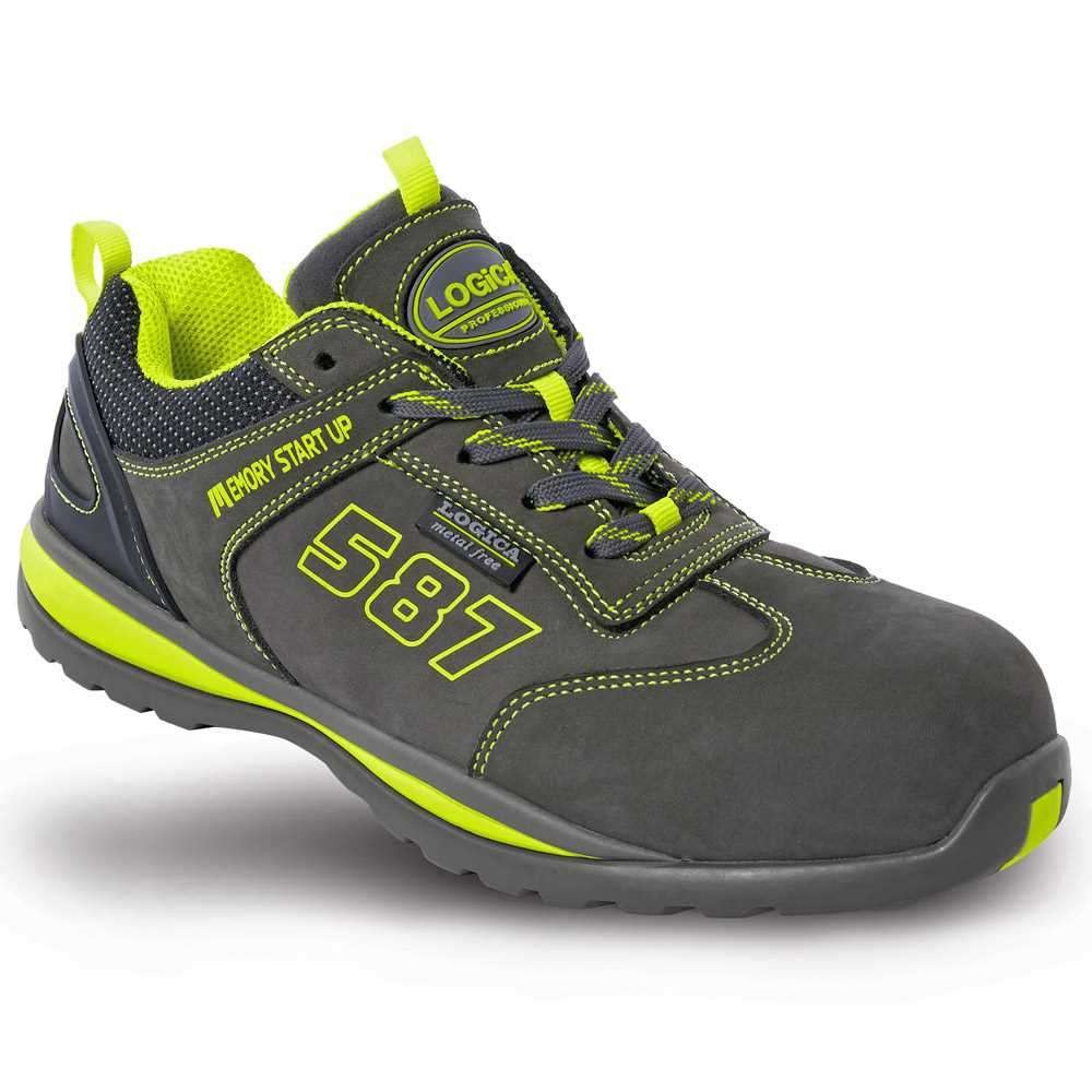 Scarpe antinfortunistiche basse Nabuk Metal-free Logica COSMO-44 S3 SRA