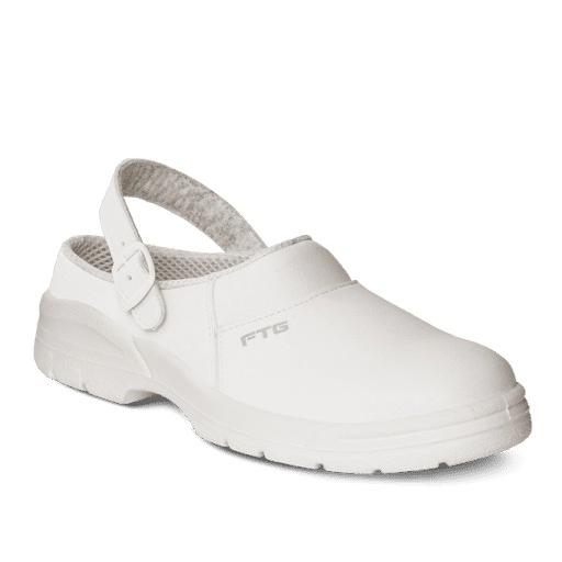 Scarpe antinfortunistiche Bianche Mocassino antinfortunistico FTG Cook White SB A WRU FO SRC