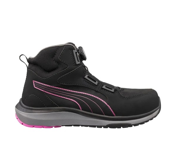 Scarpe antinfortunistiche Chiusura BOA Puma Aspire Pink Disc Mid S3S ESD FO HRO SR 632950